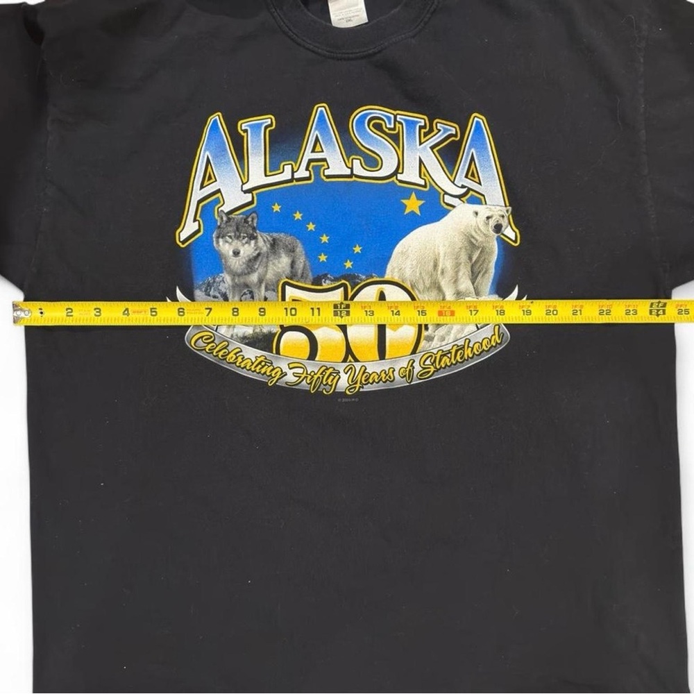 VTG Y2K Harley Davidson Fairbanks, Alaska 50th Graphic T-Shirt Size Men’s 2XL - Picture 5 of 6